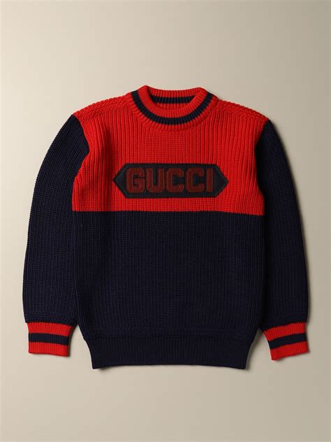 pullover gucci blu con scritte|maglieria gucci.